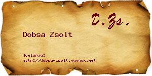Dobsa Zsolt névjegykártya