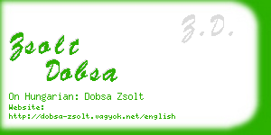 zsolt dobsa business card